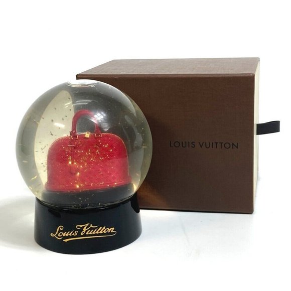 LOUIS VUITTON Novelty Monogram Alma Snow Globe in-area figurine Snowdome - Picture 1 of 8